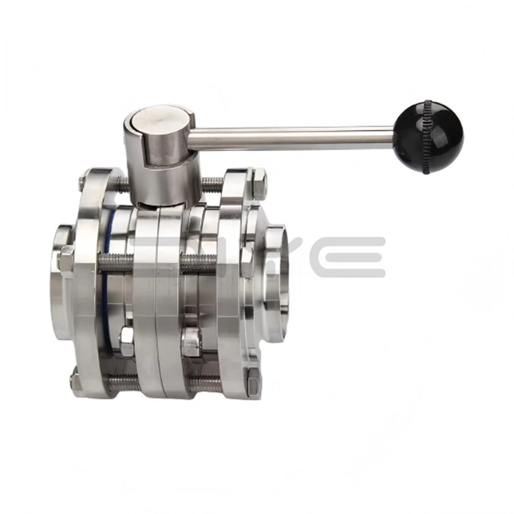 Sanitäre 3-teilige Absperrklappe