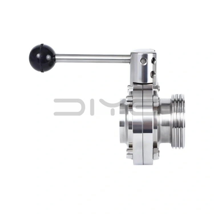 Sanitär-Absperrklappe mit Schweißgewinde